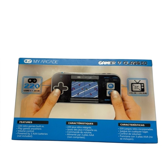 NEW My Arcade Gamer V Classic Portable Gaming System, 220 games - Picture 3 of 4
